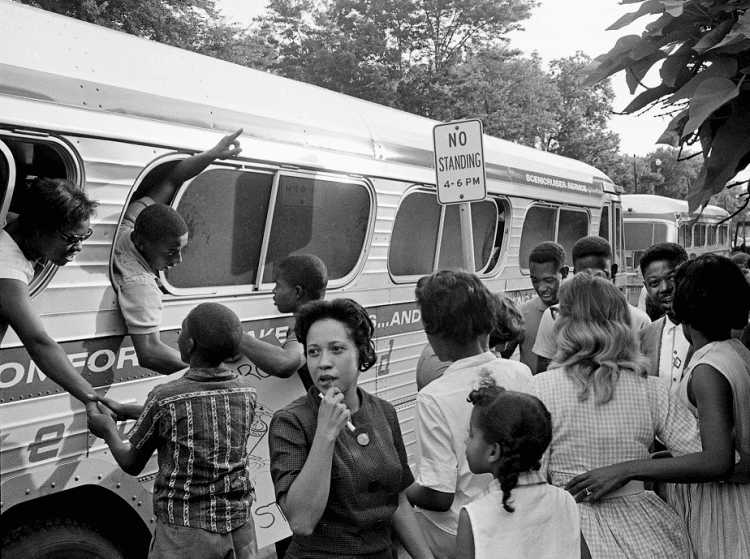 Norman funds the first Freedom Ride with a $35,000 loan to CORE — one of the earliest grants to the frontline civil rights movement.